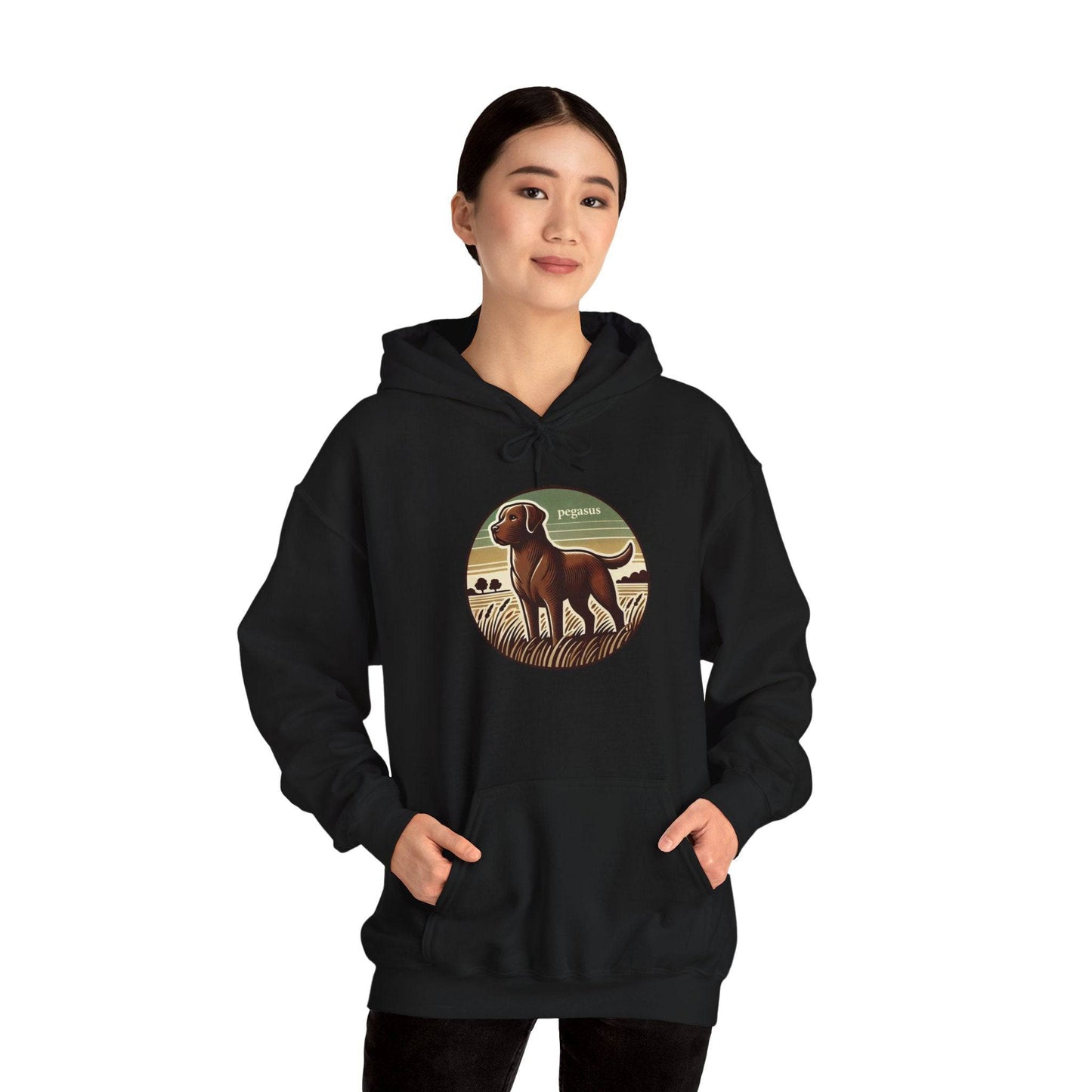 Pegasus Chocolate Labrador Retriever Hoodie Sweatshirt - Pegasus Outdoors