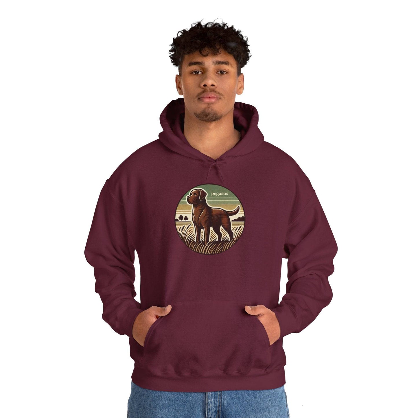 Pegasus Chocolate Labrador Retriever Hoodie Sweatshirt - Pegasus Outdoors