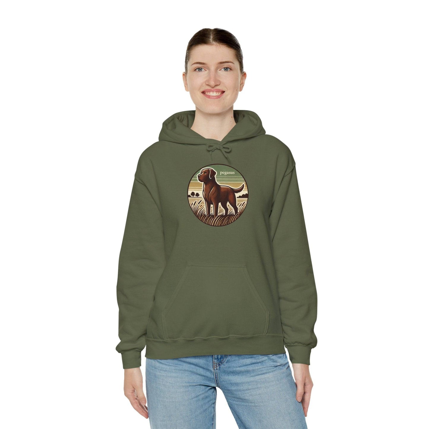 Pegasus Chocolate Labrador Retriever Hoodie Sweatshirt - Pegasus Outdoors