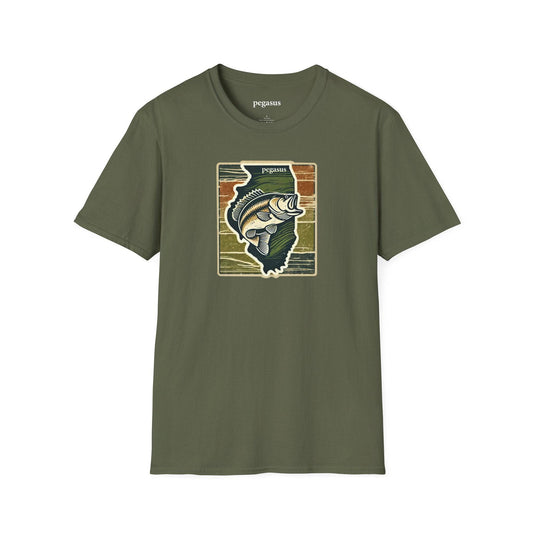 Pegasus Illinois Largemouth Bass T-Shirt - Pegasus Outdoors