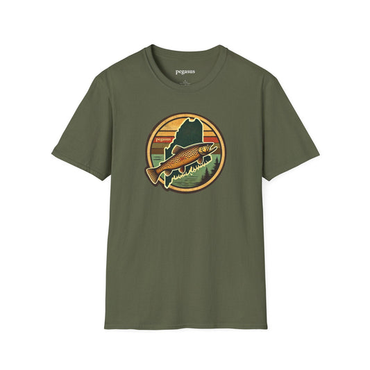 Pegasus Maine Brown Trout T-Shirt - Pegasus Outdoors