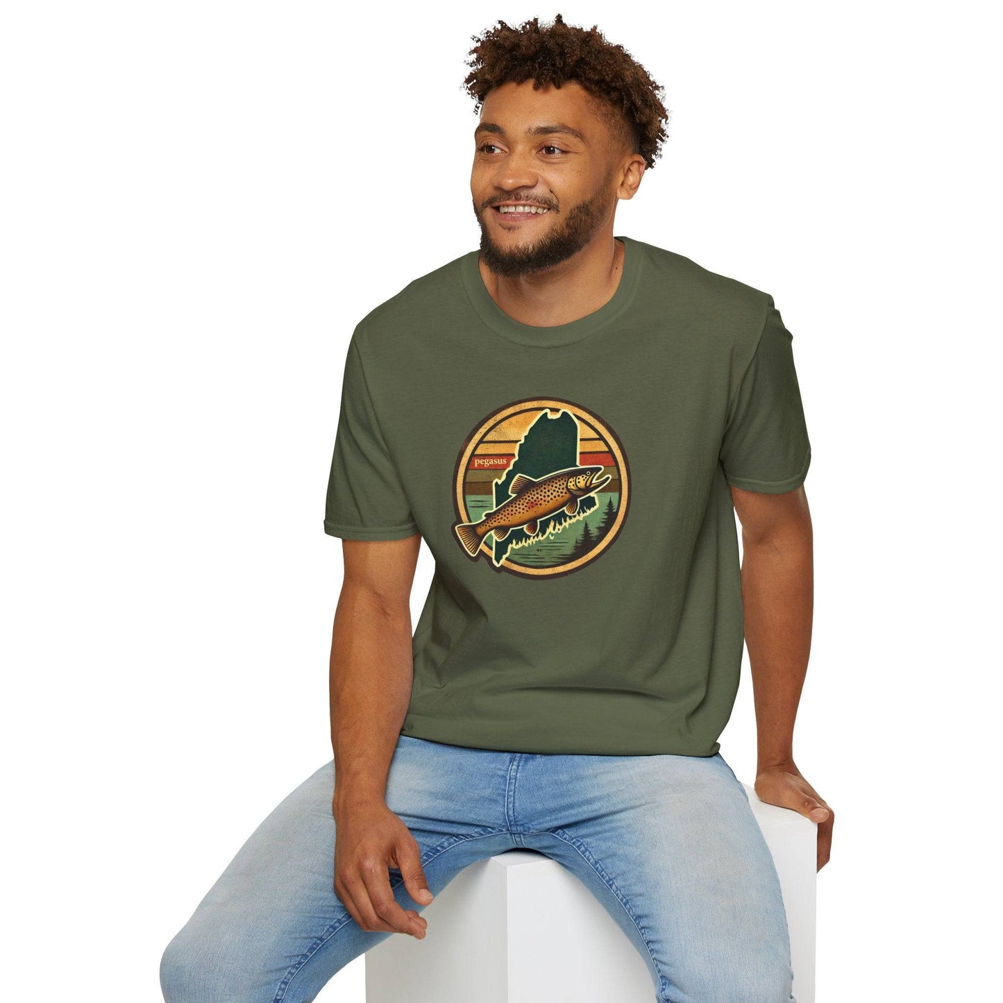 Pegasus Maine Brown Trout T-Shirt - Pegasus Outdoors