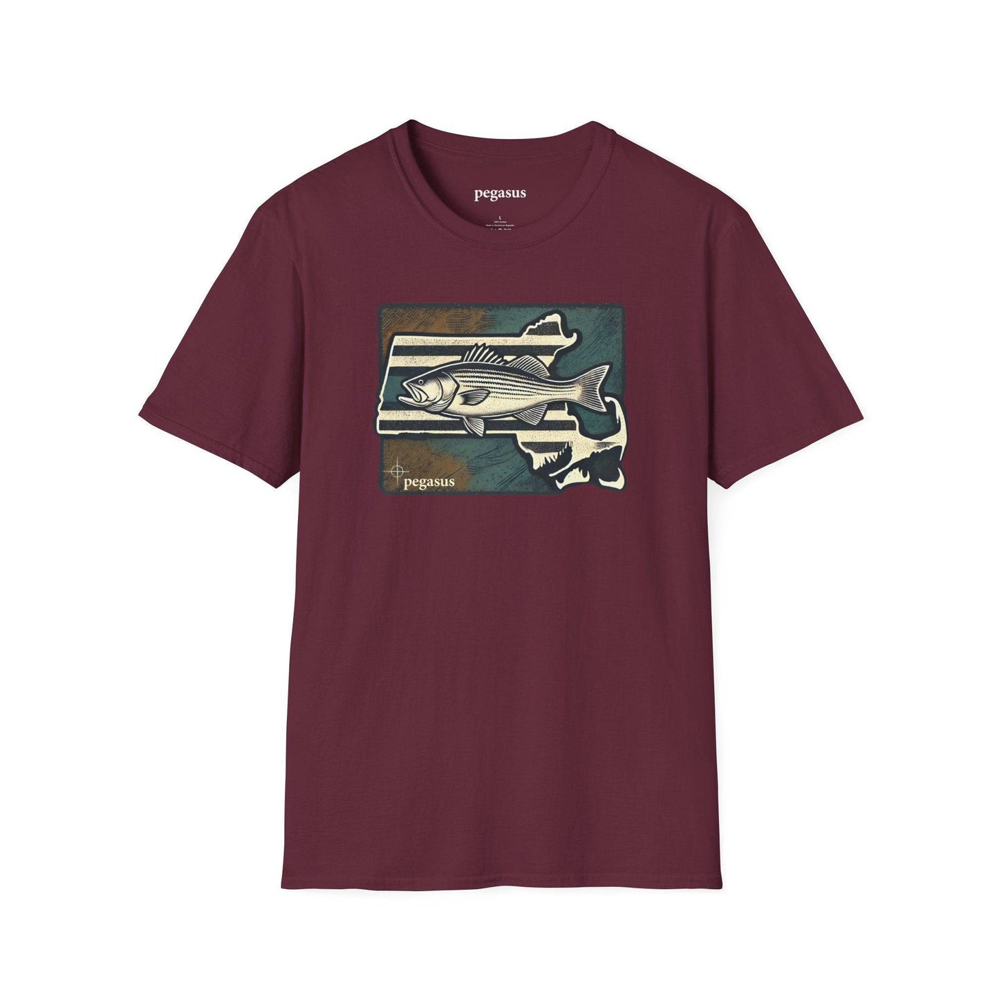 Pegasus Massachusetts Striped Bass T-Shirt - Pegasus Outdoors