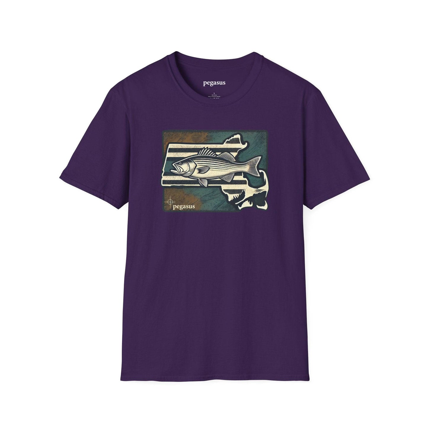 Pegasus Massachusetts Striped Bass T-Shirt - Pegasus Outdoors