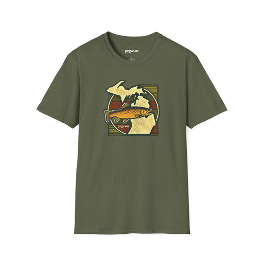Pegasus Michigan Brown Trout T-Shirt - Pegasus Outdoors