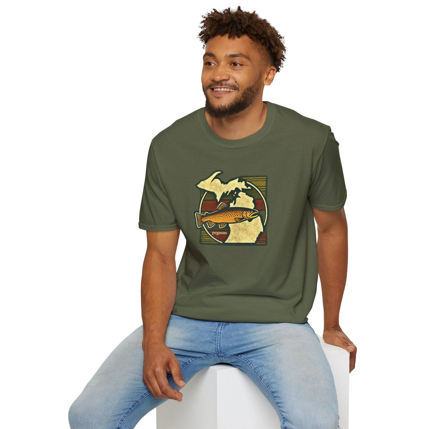 Pegasus Michigan Brown Trout T-Shirt - Pegasus Outdoors