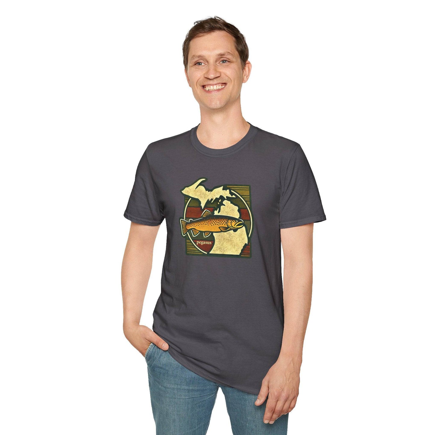 Pegasus Michigan Brown Trout T-Shirt - Pegasus Outdoors