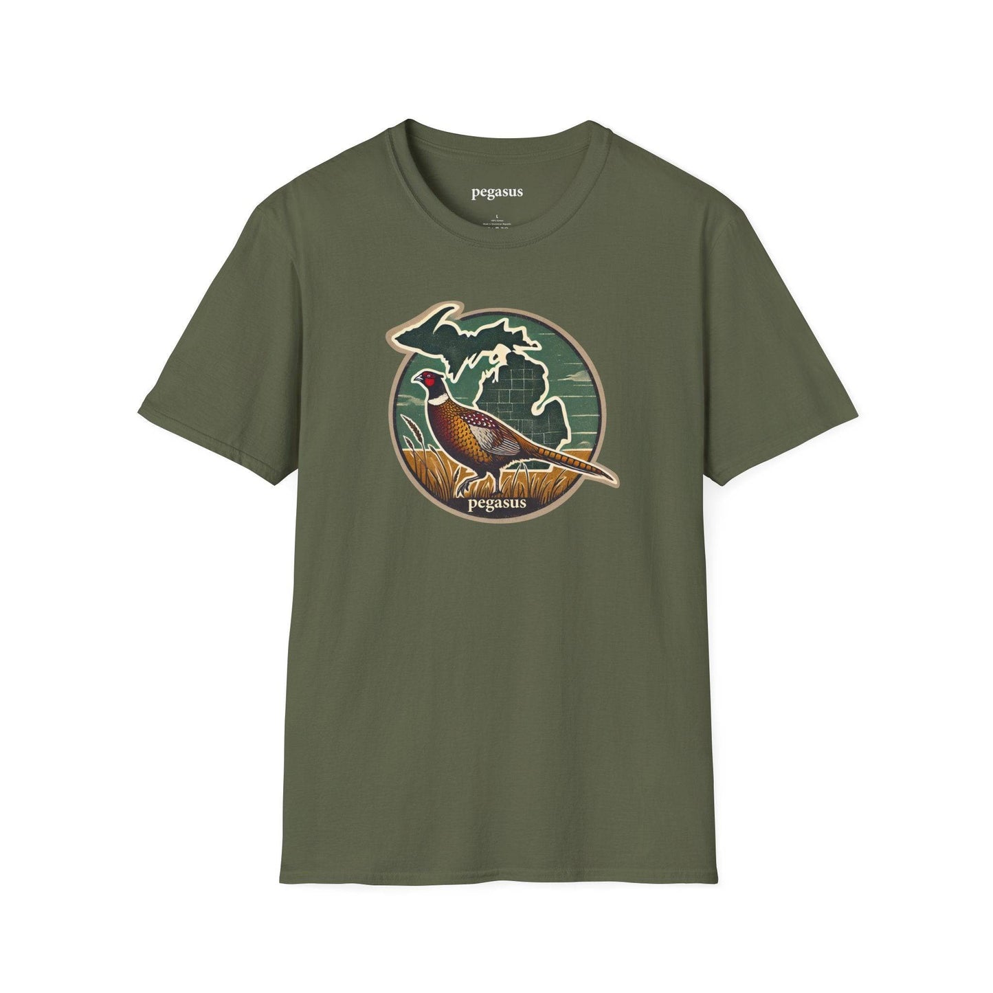 Pegasus Michigan Pheasant T-Shirt - Pegasus Outdoors