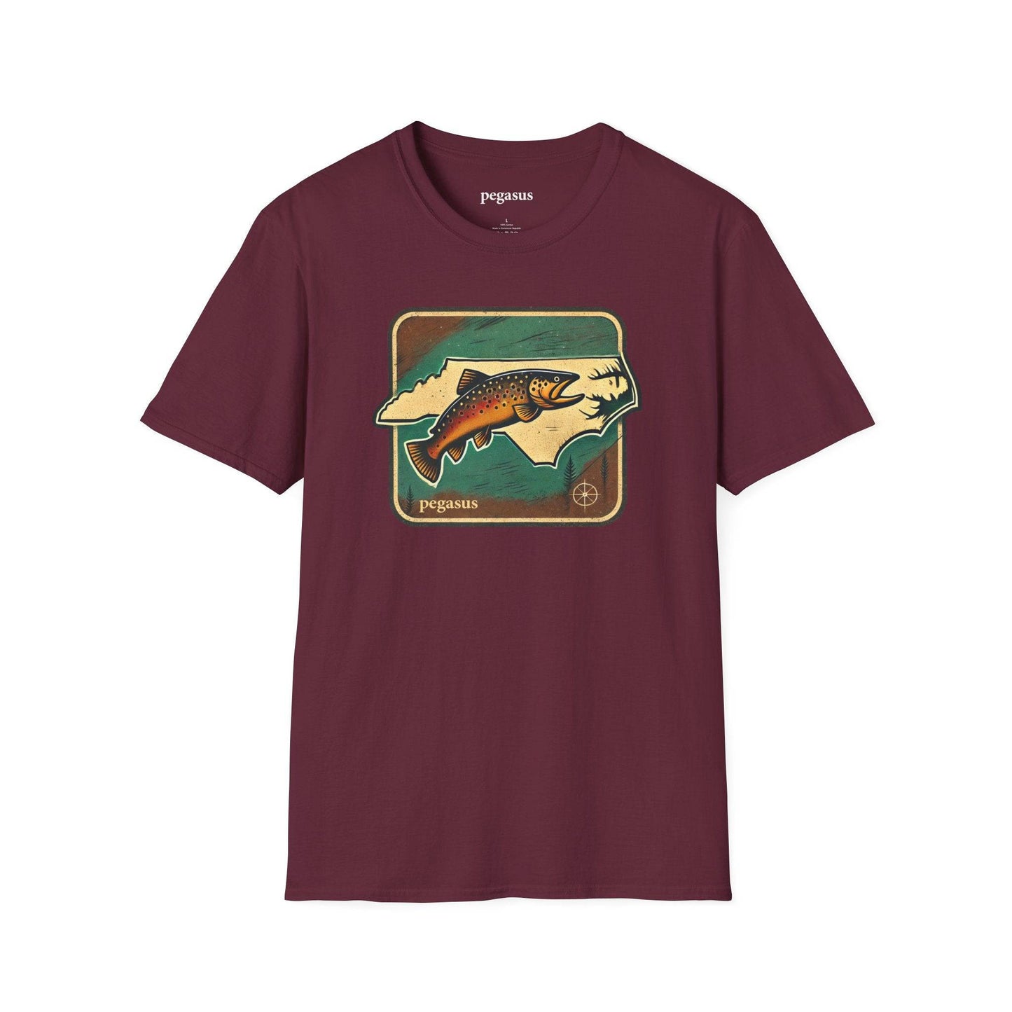 Pegasus North Carolina Brown Trout T-Shirt - Pegasus Outdoors