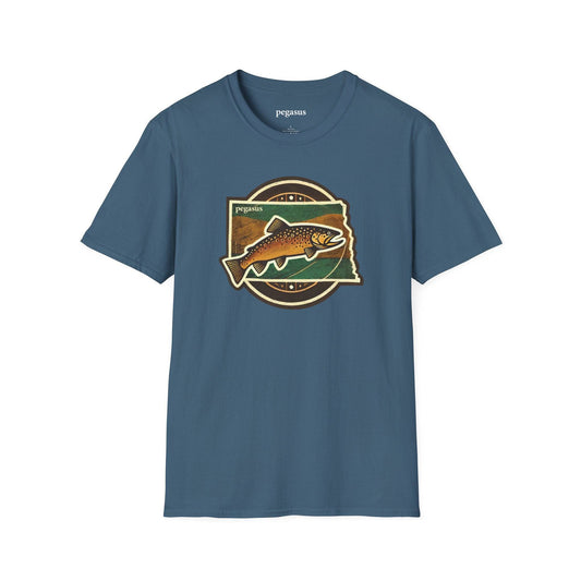 Pegasus North Dakota Brown Trout T-Shirt - Pegasus Outdoors