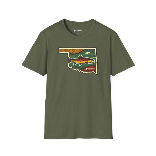 Pegasus Oklahoma Brown Trout T-Shirt - Pegasus Outdoors