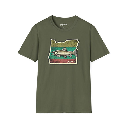 Pegasus Oregon Steelhead Salmon T-Shirt - Pegasus Outdoors