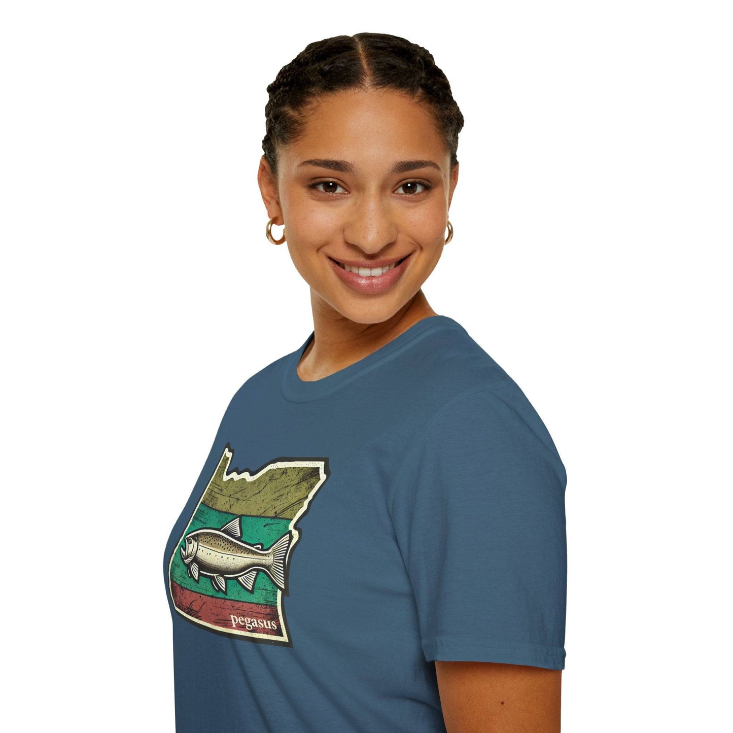 Pegasus Oregon Steelhead Salmon T-Shirt - Pegasus Outdoors