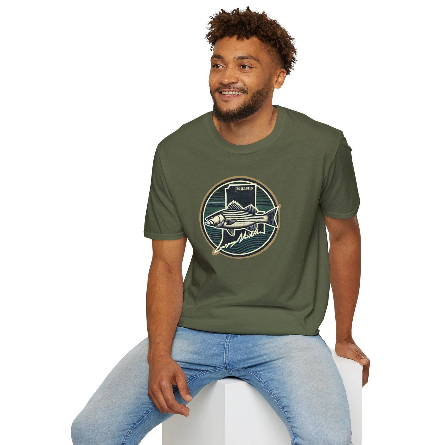 Pegasus Rhode Island Striped Bass T-Shirt - Pegasus Outdoors