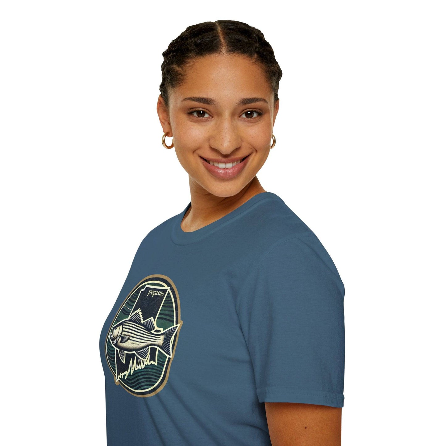 Pegasus Rhode Island Striped Bass T-Shirt - Pegasus Outdoors