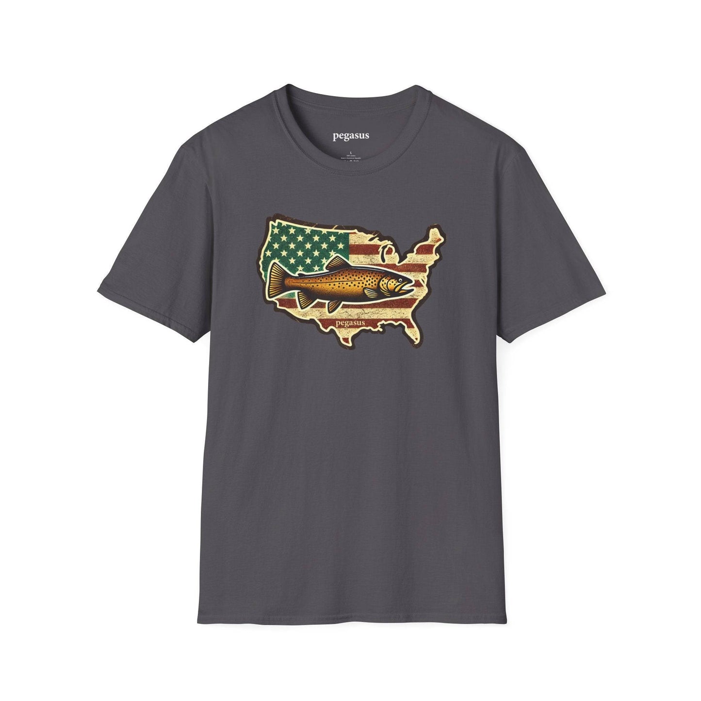 Pegasus USA Brown Trout T-Shirt - Pegasus Outdoors