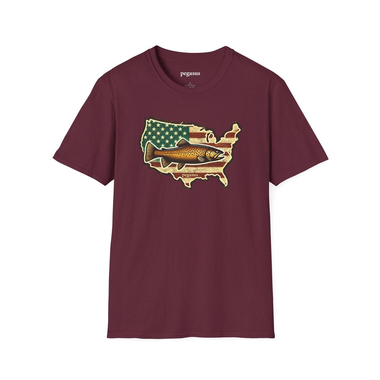 Pegasus USA Brown Trout T-Shirt - Pegasus Outdoors
