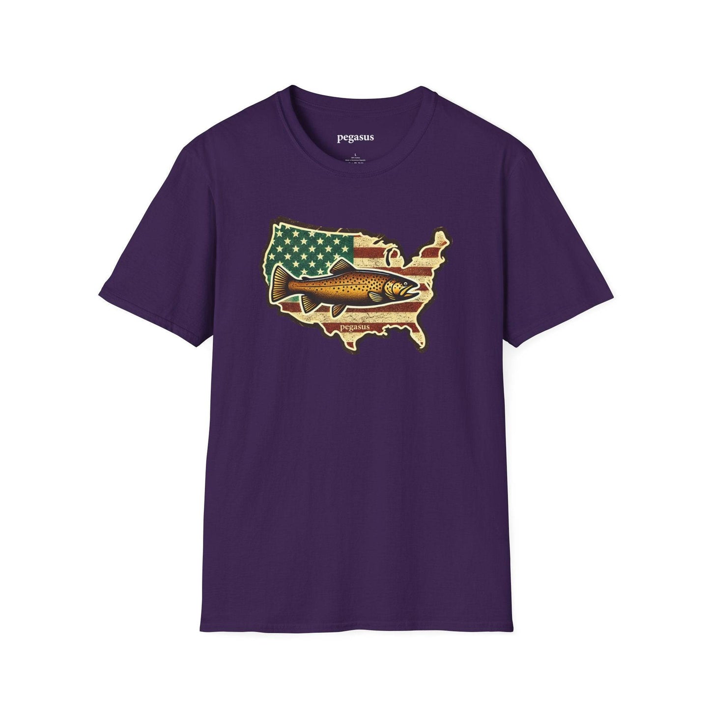 Pegasus USA Brown Trout T-Shirt - Pegasus Outdoors