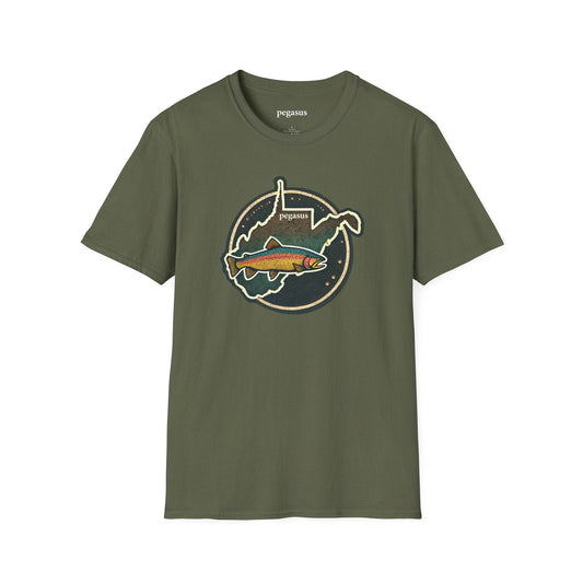 Pegasus West Virginia Rainbow Trout T-Shirt - Pegasus Outdoors