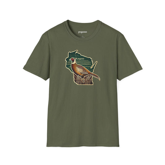 Pegasus Wisconsin Pheasant T-Shirt - Pegasus Outdoors