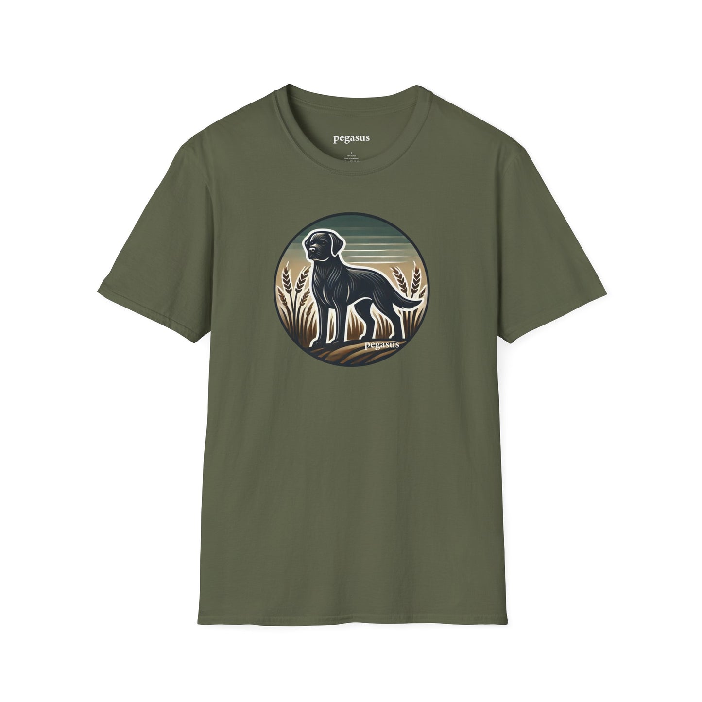 Pegasus Black Labrador Retriever T-Shirt