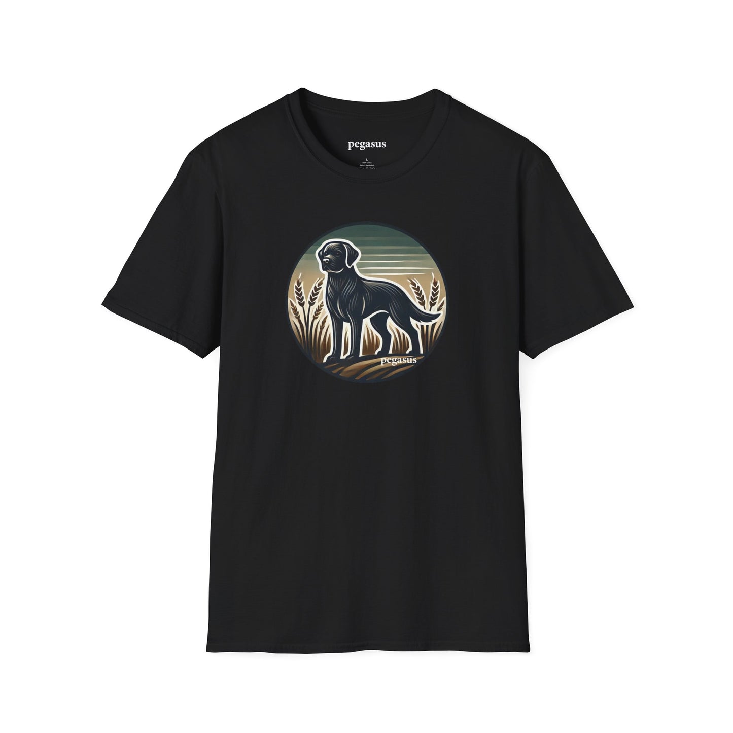 Pegasus Black Labrador Retriever T-Shirt