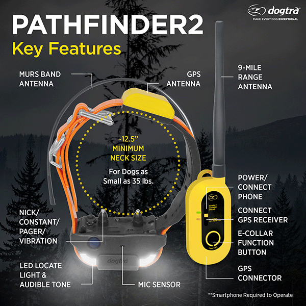 Dogtra PATHFINDER2 GPS Training and Tracking Collar