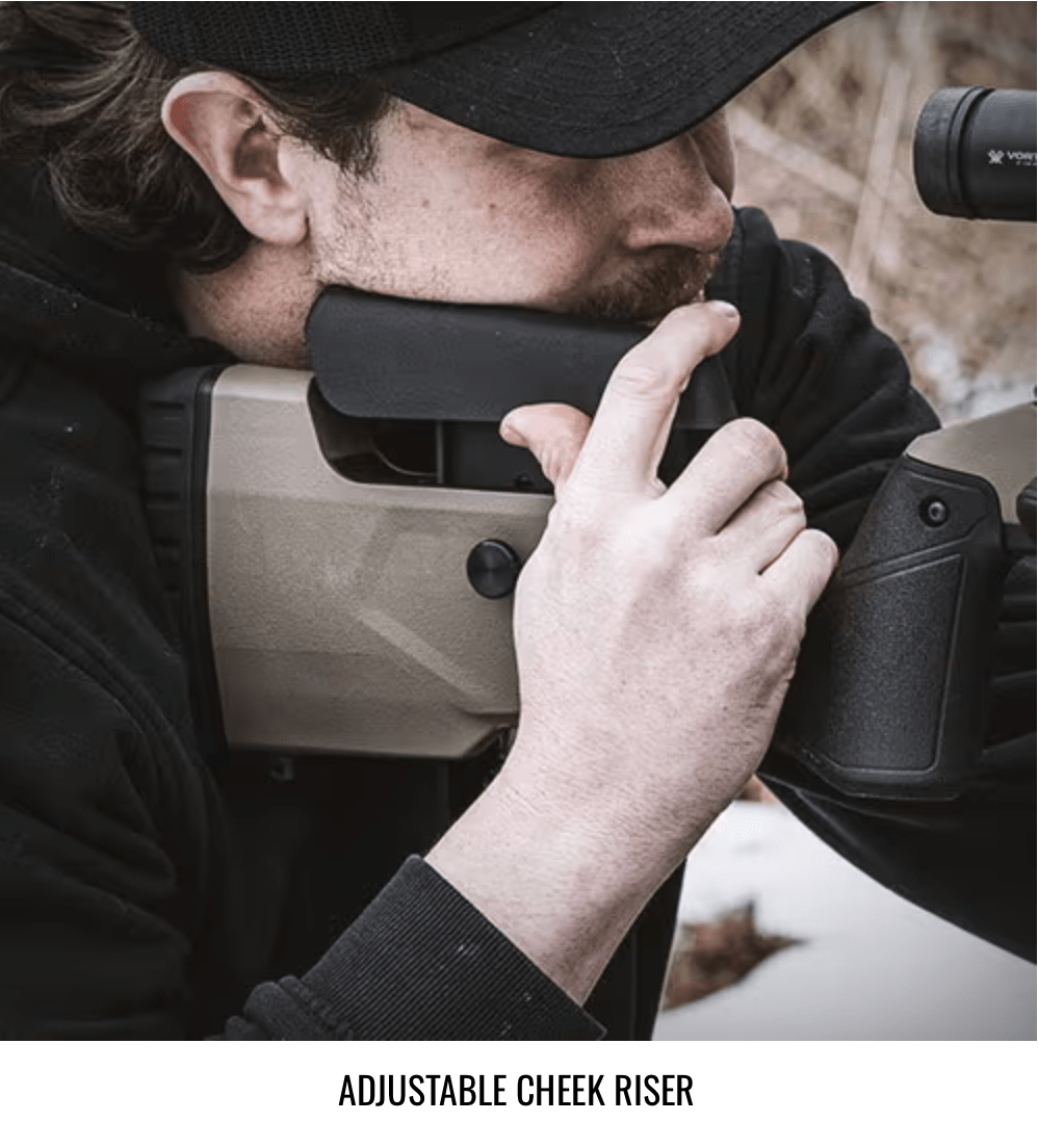 MDT Rifle Field Stock Adjustable Cheek Riser