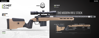 MDT Field Stock Rifle Chassis System Features