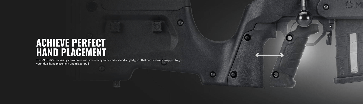 MDT XRS Rifle Chassis System Achieve Perfect Hand Placement