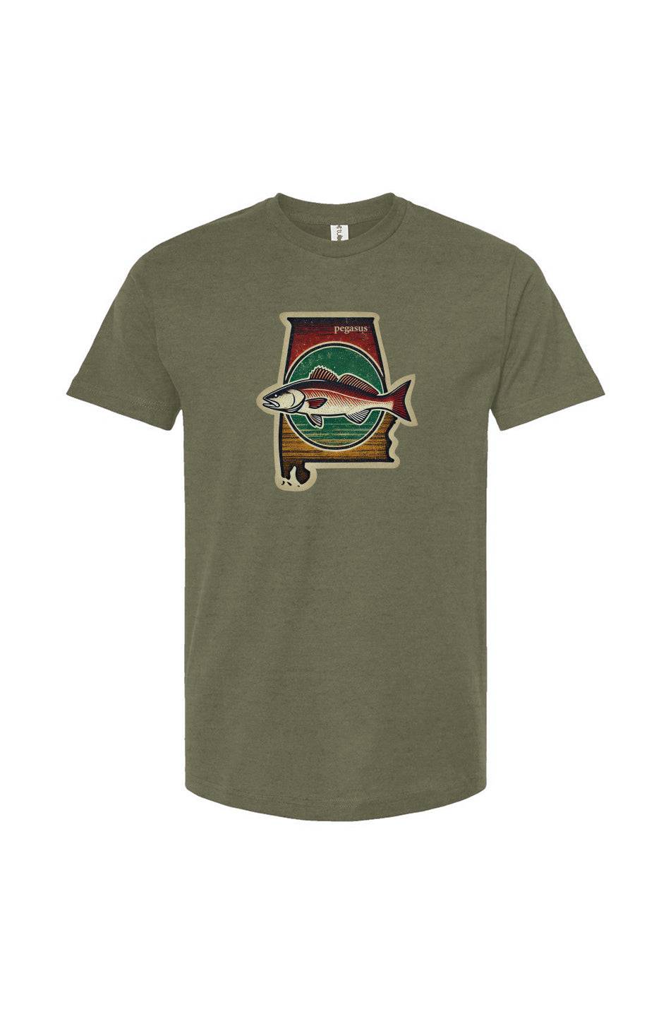 Pegasus Alabama Redfish T-Shirt - Pegasus Outdoors