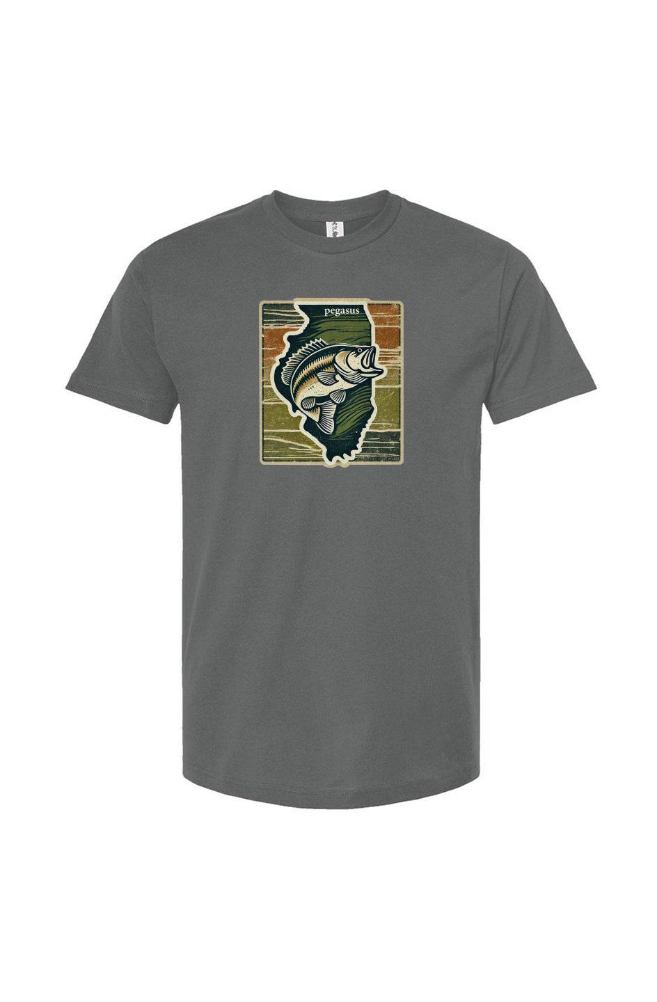 Pegasus Illinois Largemouth Bass T-Shirt - Pegasus Outdoors