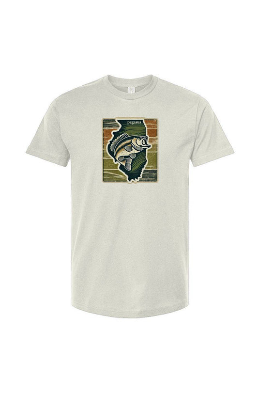 Pegasus Illinois Largemouth Bass T-Shirt - Pegasus Outdoors