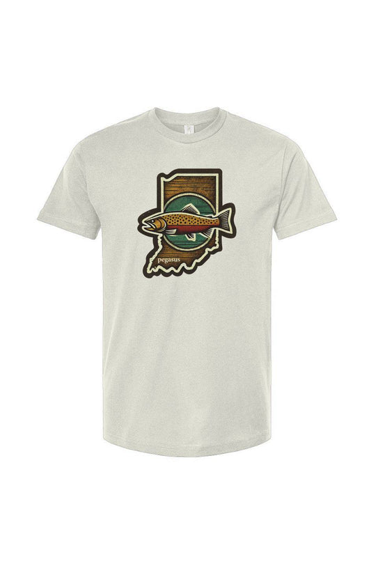 Pegasus Indiana Brown Trout T-Shirt - Pegasus Outdoors