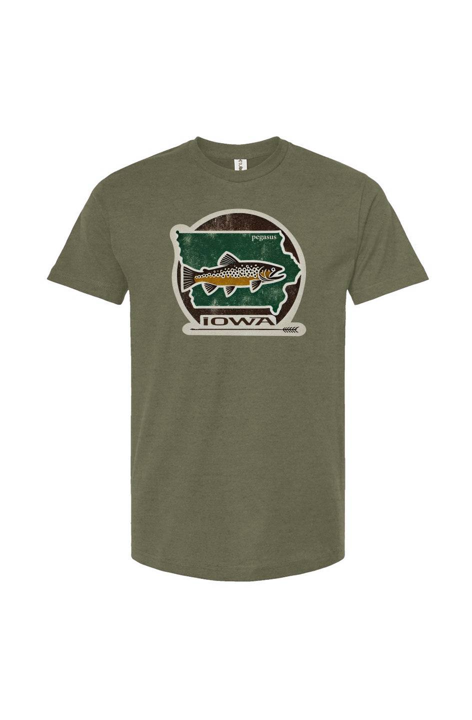 Pegasus Iowa Brown Trout T-Shirt - Pegasus Outdoors