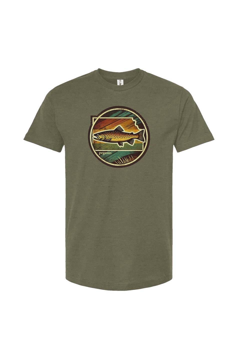 Pegasus Kansas Brown Trout T-Shirt - Pegasus Outdoors