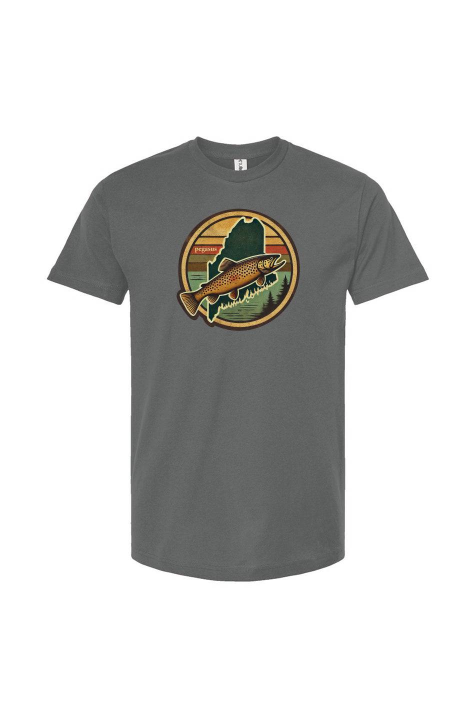 Pegasus Maine Brown Trout T-Shirt - Pegasus Outdoors