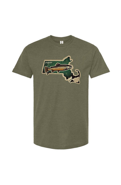 Pegasus Massachusetts Brook Trout T-Shirt - Pegasus Outdoors