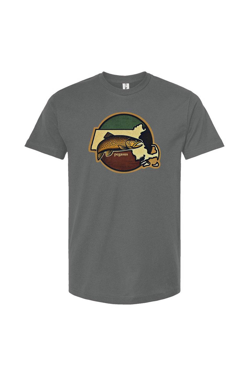 Pegasus Massachusetts Brown Trout T-Shirt - Pegasus Outdoors