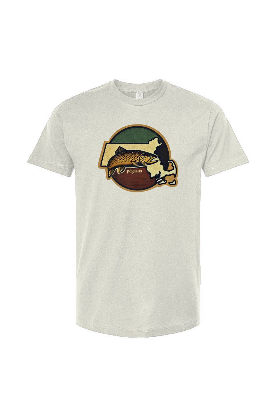 Pegasus Massachusetts Brown Trout T-Shirt - Pegasus Outdoors