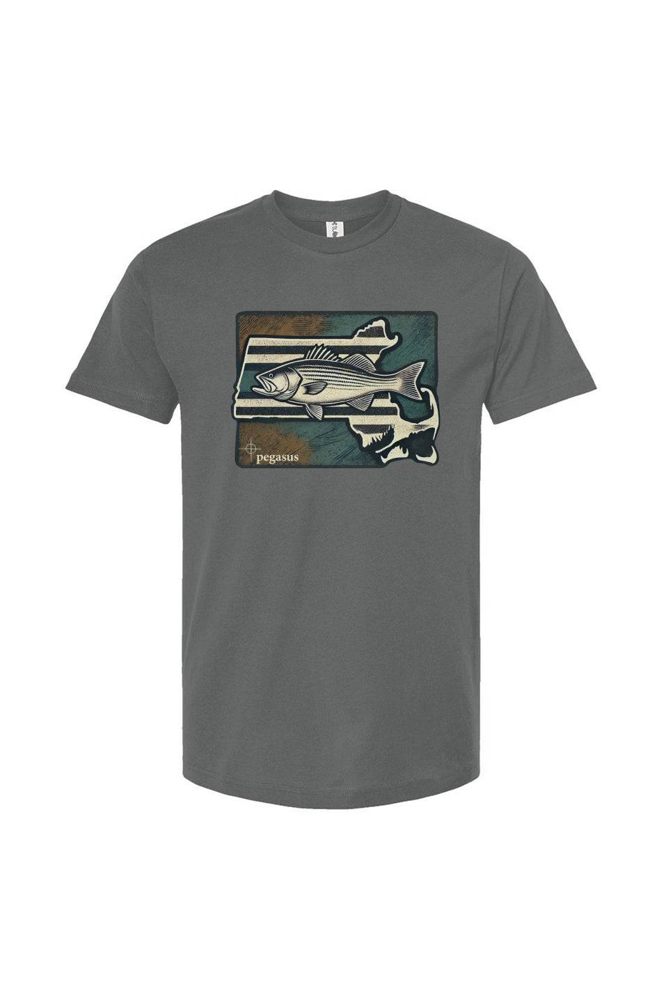 Pegasus Massachusetts Striped Bass T-Shirt - Pegasus Outdoors