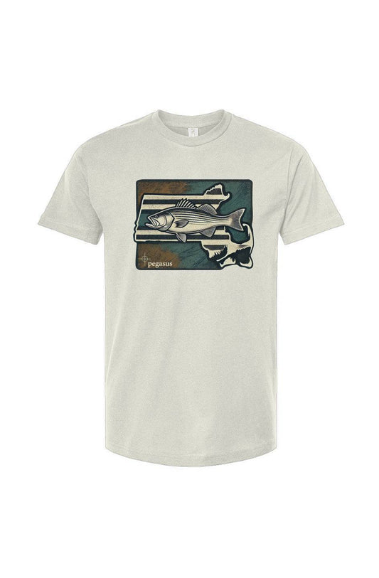 Pegasus Massachusetts Striped Bass T-Shirt - Pegasus Outdoors