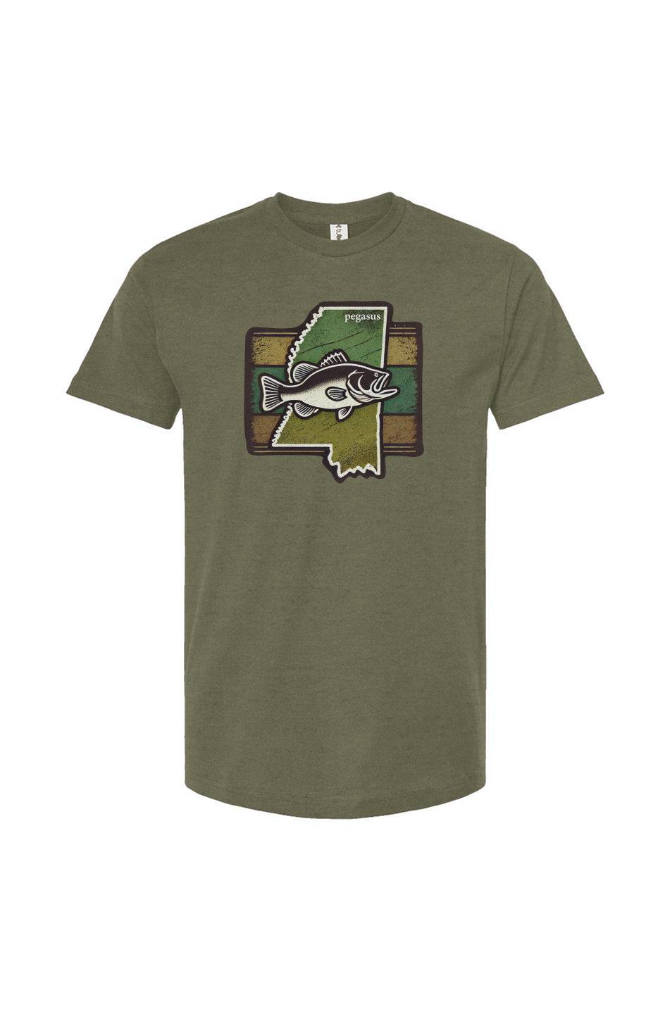 Pegasus Mississippi Largemouth Bass T-Shirt - Pegasus Outdoors