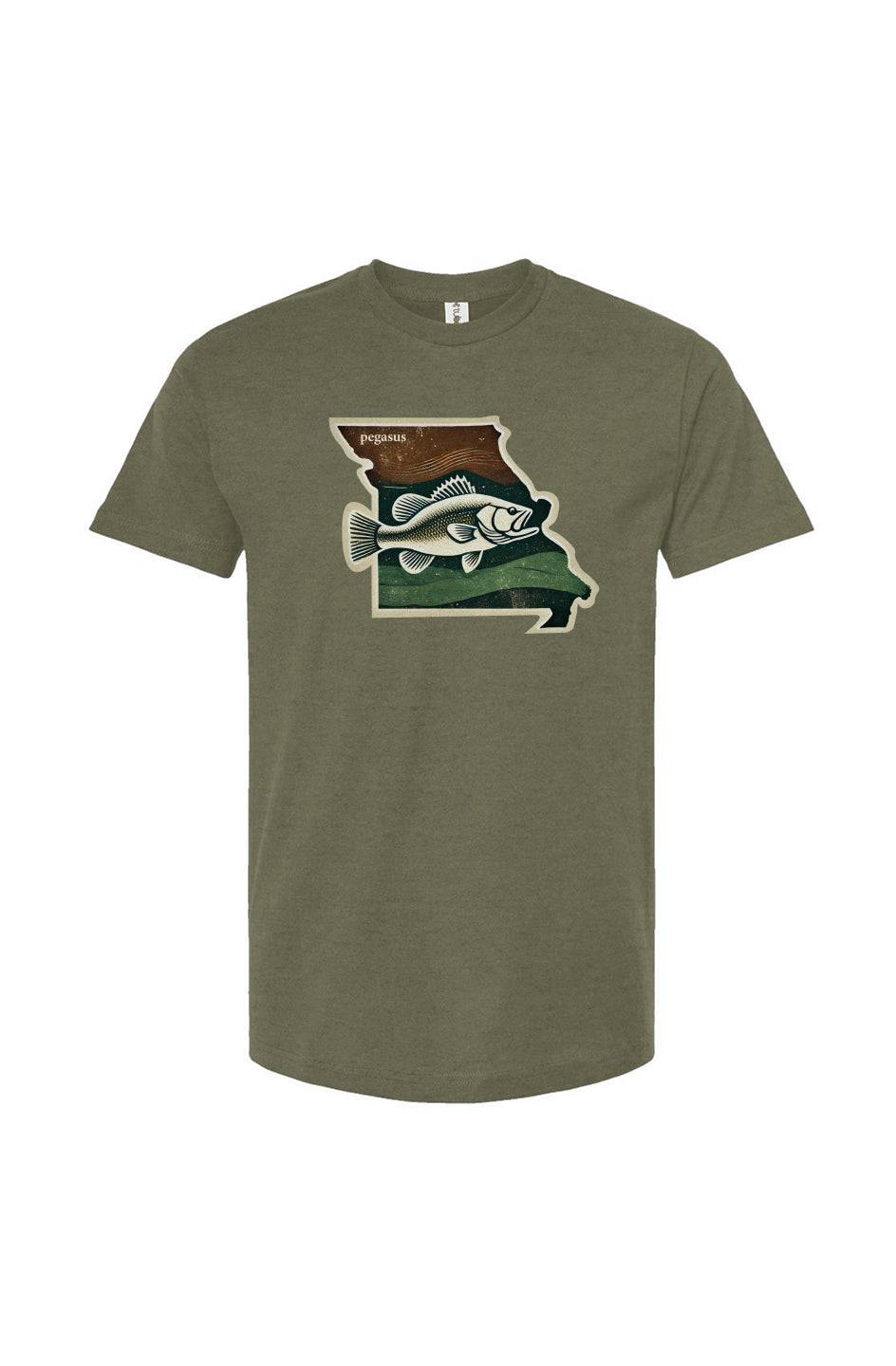 Pegasus Missouri Smallmouth Bass T-Shirt - Pegasus Outdoors