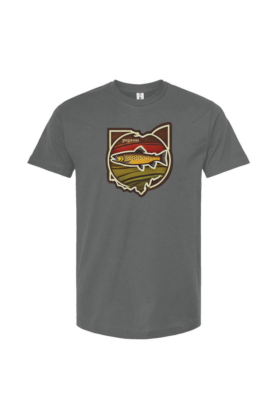 Pegasus Ohio Brown Trout T-Shirt - Pegasus Outdoors