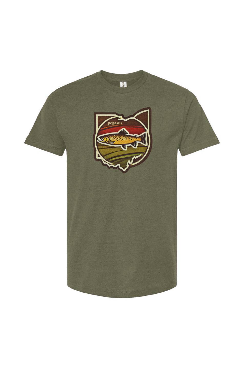 Pegasus Ohio Brown Trout T-Shirt - Pegasus Outdoors