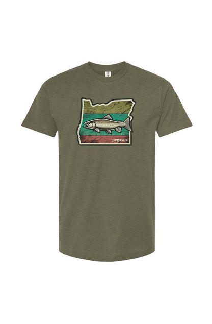 Pegasus Oregon Steelhead Salmon T-Shirt - Pegasus Outdoors