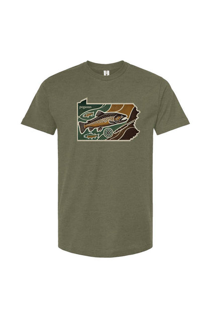 Pegasus Pennsylvania Brown Trout T-Shirt - Pegasus Outdoors