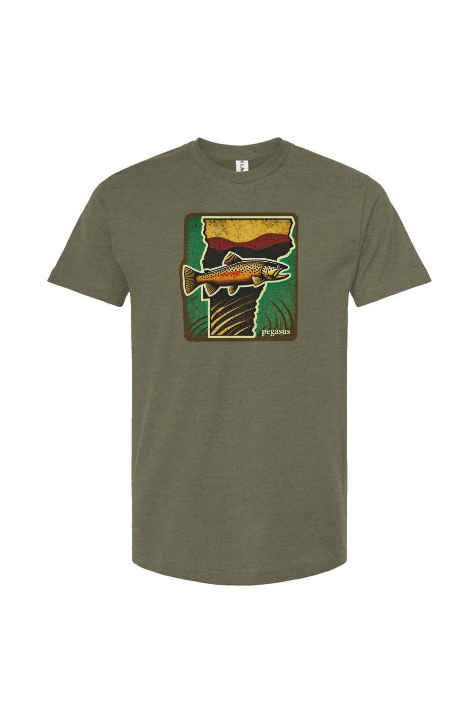 Pegasus Vermont Brown Trout T-Shirt - Pegasus Outdoors