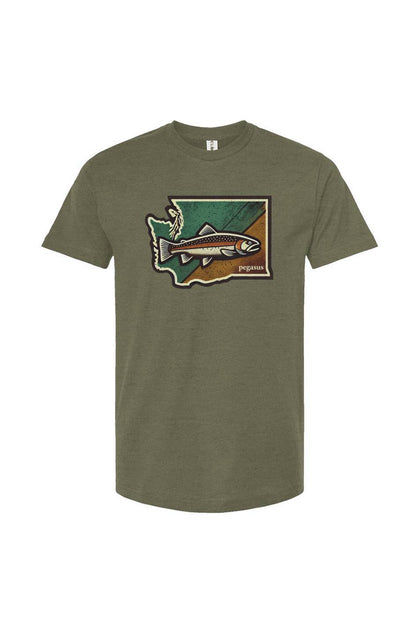 Pegasus Washington Rainbow Trout T-Shirt - Pegasus Outdoors